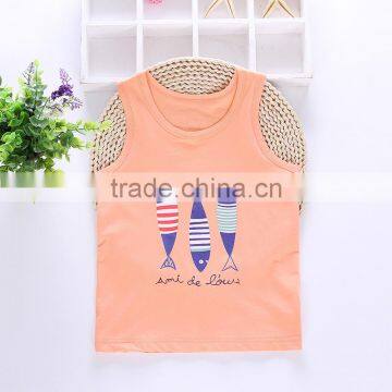Wholesale Summer Sleeveless Cotton Boys Casual Children Tops photo-2