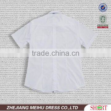 Latest Design White Short Sleeve Slim Fit Shirts photo-2
