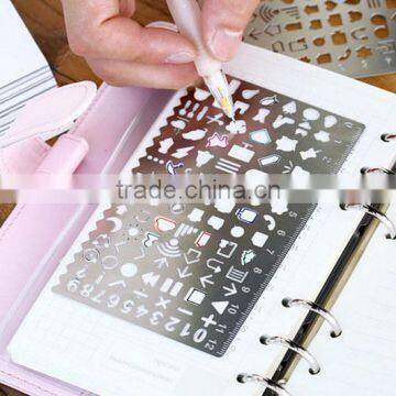 Hot Sales DIY Stainless Steel Drawing Templates/ Bookmark for Planner,Scrapbook, Handbook photo-2