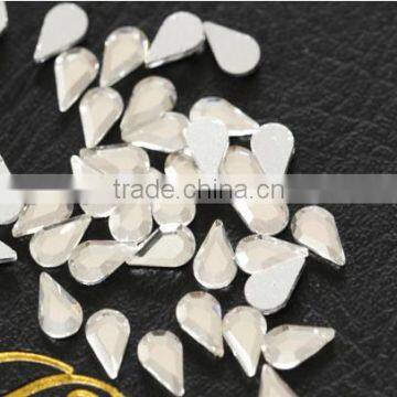 Clear White Flat Back Crystals Flatback Glass Bling Nail Rhinestone Nail Art photo-2