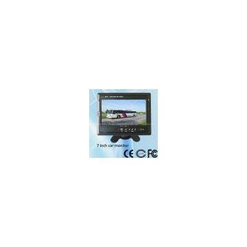 7 inch car tft lcd monitor with two video input