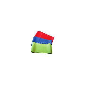 Red / Blue / Green / Yellow Latex Exercise Resistance Bands, Yoga Stretch Band