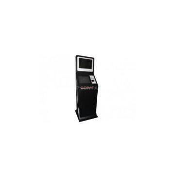 Steel frame muti - function gaming Loby Dual Screen Kiosk with Coin Hopper