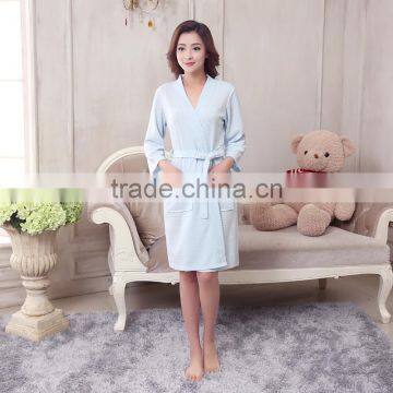 100% cotton wholesale waffle hotel bathrobe