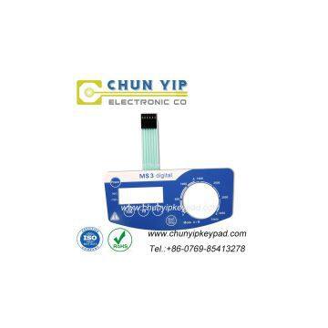 3D digital printing keypad autometer speedometer membrane switch