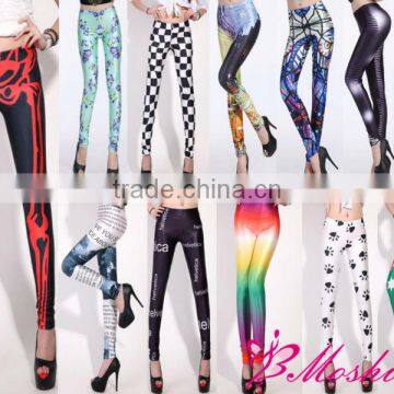 2013 Whoelsale NO MOQ Limit Cheap custom printed Leggings for women