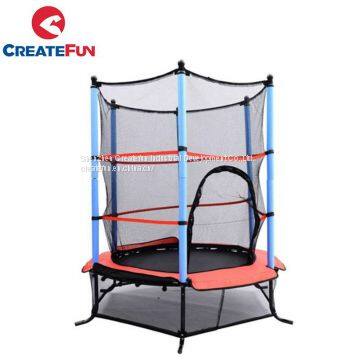 CreateFun 55 Inch Indoor Kids Trampoline With Safety Net