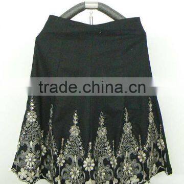 Skirt Very Beautiful designs skirt Black & white embroidered New designs skirts women fashion long skirts