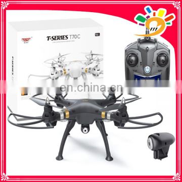 T70C 2.4G 4CH 6Axis Professional RC Quadcopter With 720P adjustable 75 degree Wide Angle HD Camera