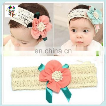 Baby Girls Flower Hit Color Party Cheap Elastic Headbands HPC-0760