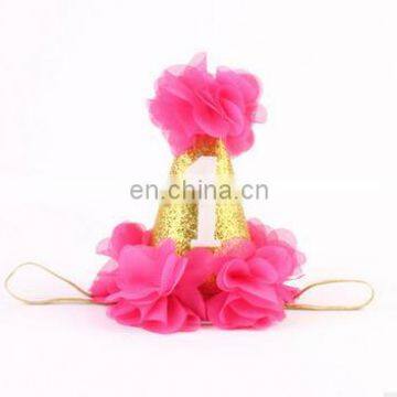 1 PCS Newborn Headbands Girls Hair Accessories Infants Flower Crown Headband Hair Bands Kids Birthday Gifts photo-6
