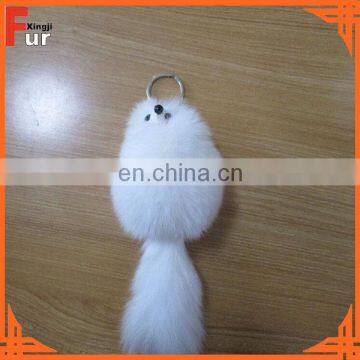 China Manufacturer Fox Fur Keychain