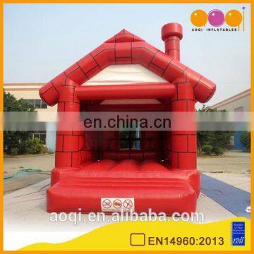 AOQI popular design red inflatable jump house bouncer good inflatable castle bouncer kid bouncy castle for sale