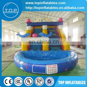 New design fashion inflatable hurricane water slide