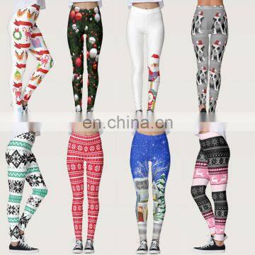 Women's Digital Print Christmas Costume Stretchy Leggings Tights