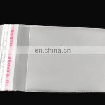 Transparent opp bag with adhesive tape