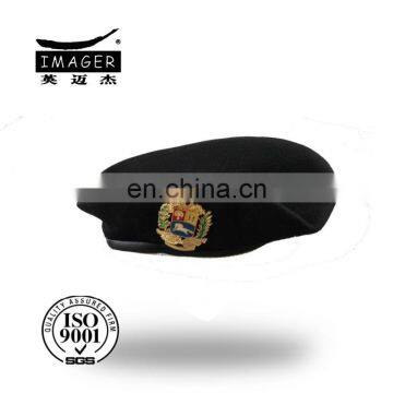 Custom military leather beret for sale
