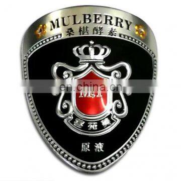 Custom Metal Wine Logo Adhesive Bottle Sticker Label photo-5