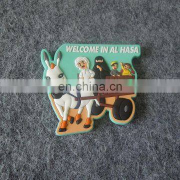 customized national style logo embossed rubber fridge magnet for promotion