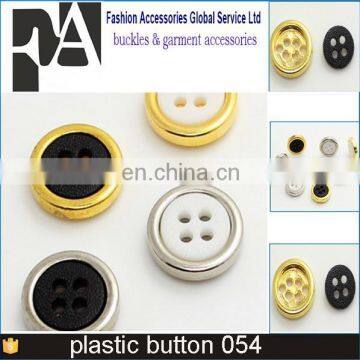 BS054 4 holeS ABS plastic gold plating buttons