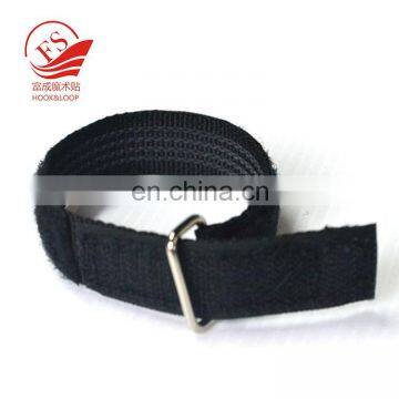 Hot sales Mental buckle RC Model hook loop battery strap with rubber backing