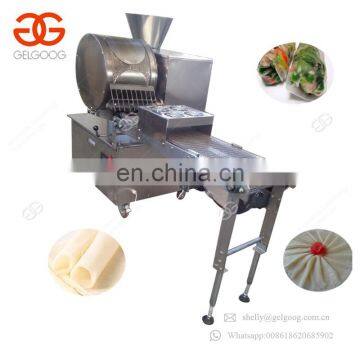 Continuous Electric Crepe Injera Lumpia Sheet Pastry Maker Making Line Spring Roll Skin Machine