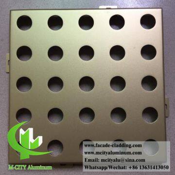 China supplier exterior powder coated aluminum facade panels perforated sheet