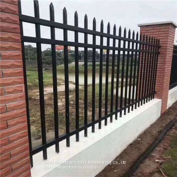 Cheap Black Powder Painting Italian Style Welded Wrought Iron Fence