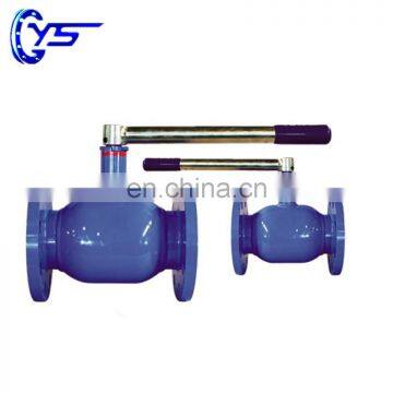 ST37 Carbon Steel Flange End Floating Type Ball Valve With Handle For Oil