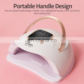 72W High Power UV Lamp Fast Nail Dryer With Timer And Sensor