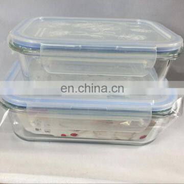 Microwave Oven Safe Glass Food Storage Container With Snap Locking Lid photo-5