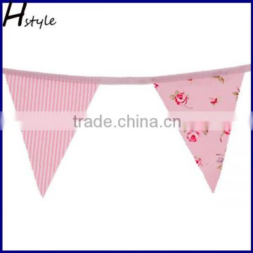 Pink Shabby Chic Fabric Bunting SD061