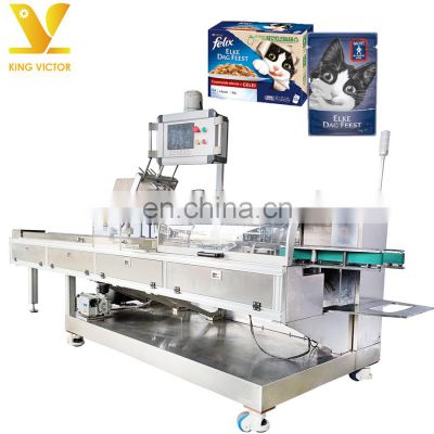 Automatic Sea food /Dog Food /Cat Food/Pet Food  Carton Box Packing packaging  machine