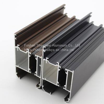 Foshan Customized aluminum window extrusion profile frames glass doors aluminium sliding windows frame profile