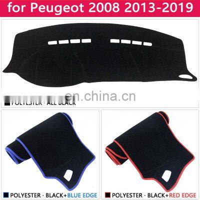 for Peugeot 2008 2013~2019 Anti-Slip Mat Dashboard Pad Sunshade Dashmat Protect Carpet Car Accessories 2014 2015 2016 2017 2018