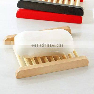 Natural Wood Soap Dish Wooden Soap Tray Holder Storage Soap Rack Plate Box Container for Bath Shower Plate Bathroom