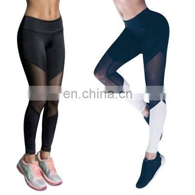 Women Sport Leggings Fitness Yoga Pants Black White Athletic Tight Mallas Mujer Gym Clothes Running