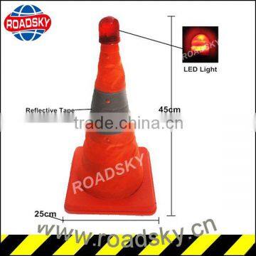 Flashlight Yellow Pop Up Traffic Cones