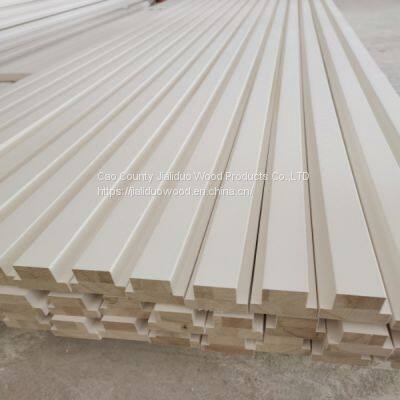 Manufacture Directly Poplar Wood Shutter Composites Components/ Paulownia Real Wood Shutter Components photo-3