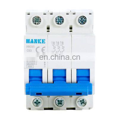 New Designe C65 Miniature Circuit Breaker Bipolar 40a DIN-rail Mounting 63a Mini Mcb Price Tetrapolar Housing Circuit Breaker photo-4