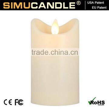 moving flame led candle with timer and remote control for Christmas and home decoration