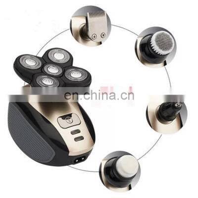 Factory Supply Men Care USB Electric Portable Waterproof Rotary Shaving Machine Electric Shaver photo-3