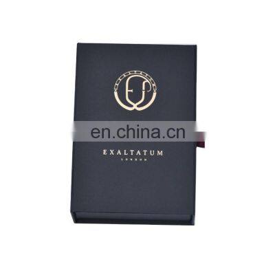 Custom Logo Paper Gift Box Packaging Storage Luxury Black Book Style Cardboard Paper Perfume Box Cases photo-4