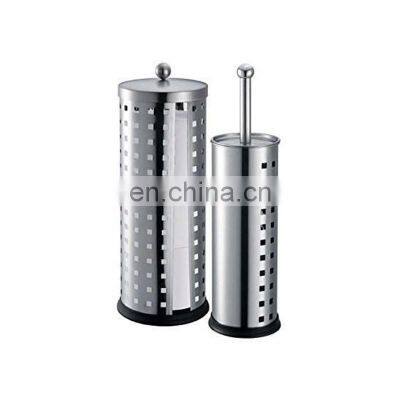 Stainless Steel Standing Toilet Paper Roll Holder photo-2