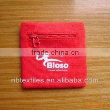 cotton sweatband with zipper