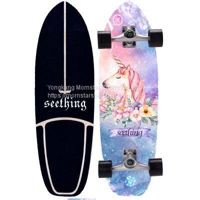 Surf Skate CX4 Maple Wooden Land Carver Land Surf Skateboard photo-5