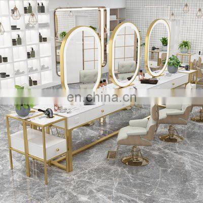 Good quality Hair salon station mirror coiffeur miroir mural full body long mirror hair salon mirrors