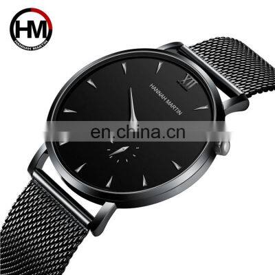 HANNAH MARTIN HM-10201 Часы для мужчин на кварцевом механизме с новейшим дизайном, с аналоговым дисплеем и простым стильным стальным ремешком
