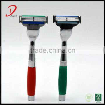 Cheap price different color metal handle shaving razor blades,hotel men razor