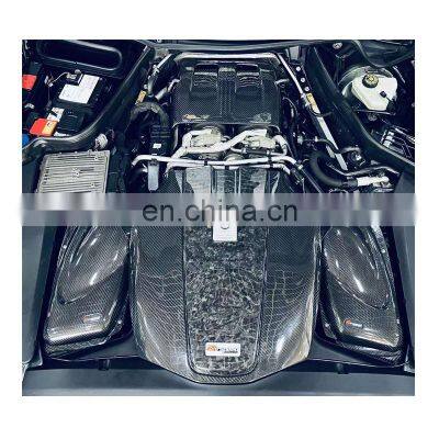 Quality Assurance 100% Real Dry Carbon Fiber Air Engine Filter Intake Kit For Mercedes-Benz AMG GT 4.0T